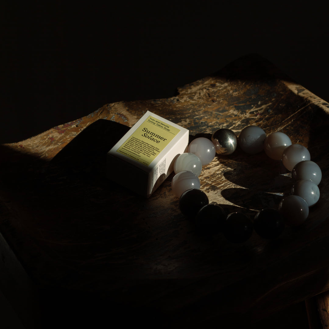 Summer Solace Tallow - Yuzu & Sencha Soap – Invigorating Toning Bar with E3Live® - Tallow Soap