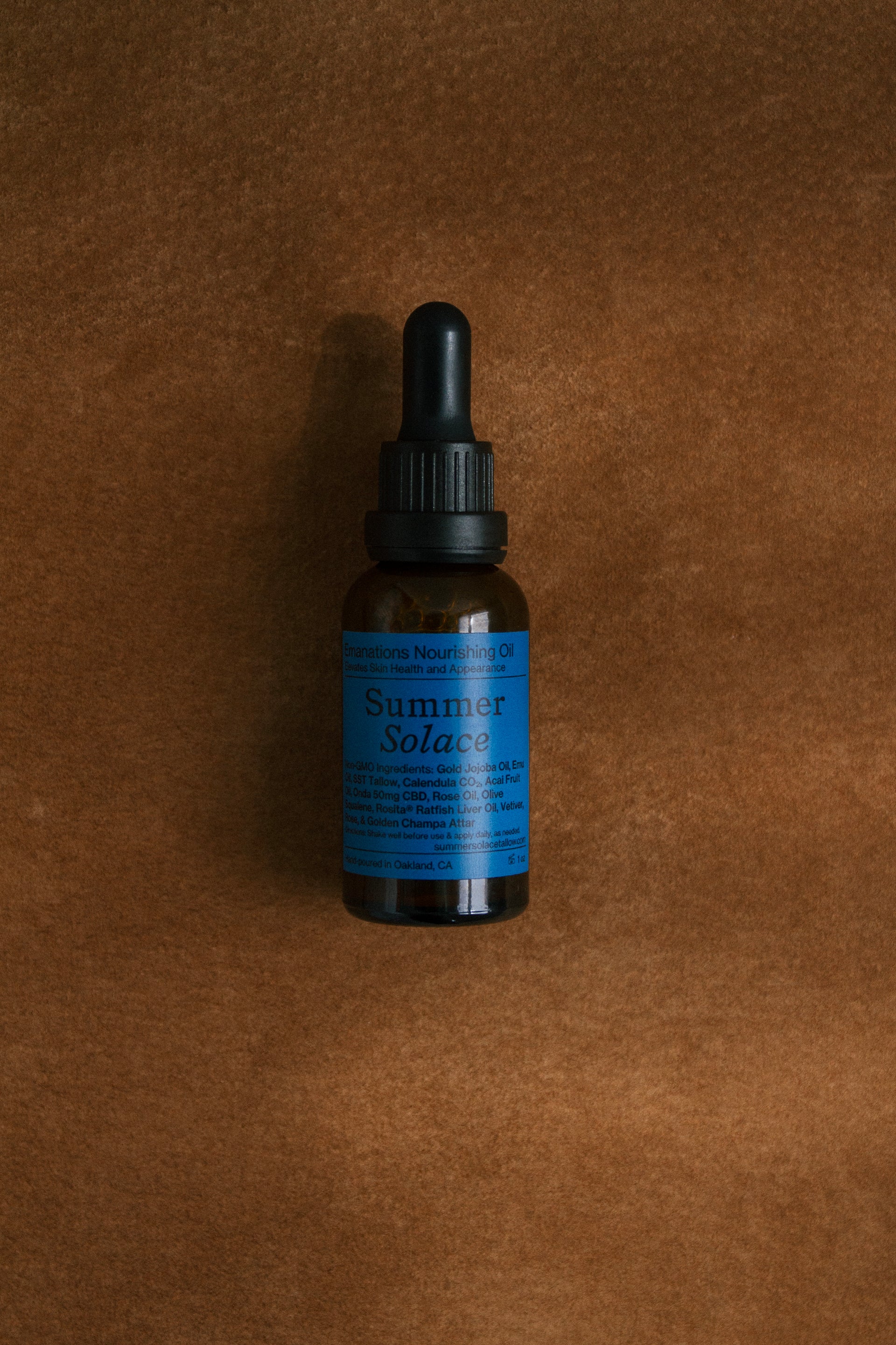 Summer Solace Tallow - Emanations Profound Face & Hair Oil – Deeply Nourishing | Champa, Tuberose & White Ginger Lily