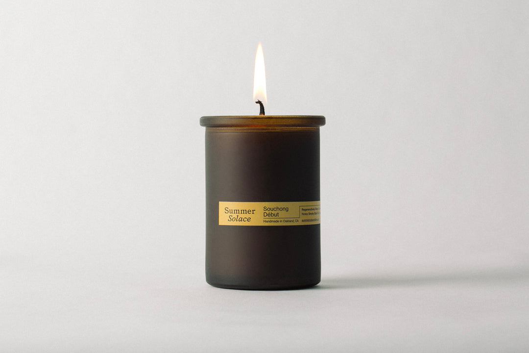 Souchong Debut – Tallow Candle with Black Tea Absolute & Vetiver | 6 oz