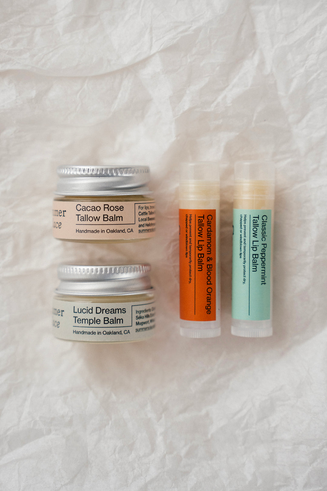 Lip & Temple Balm Set – Compact, Nourishing, Travel-Ready