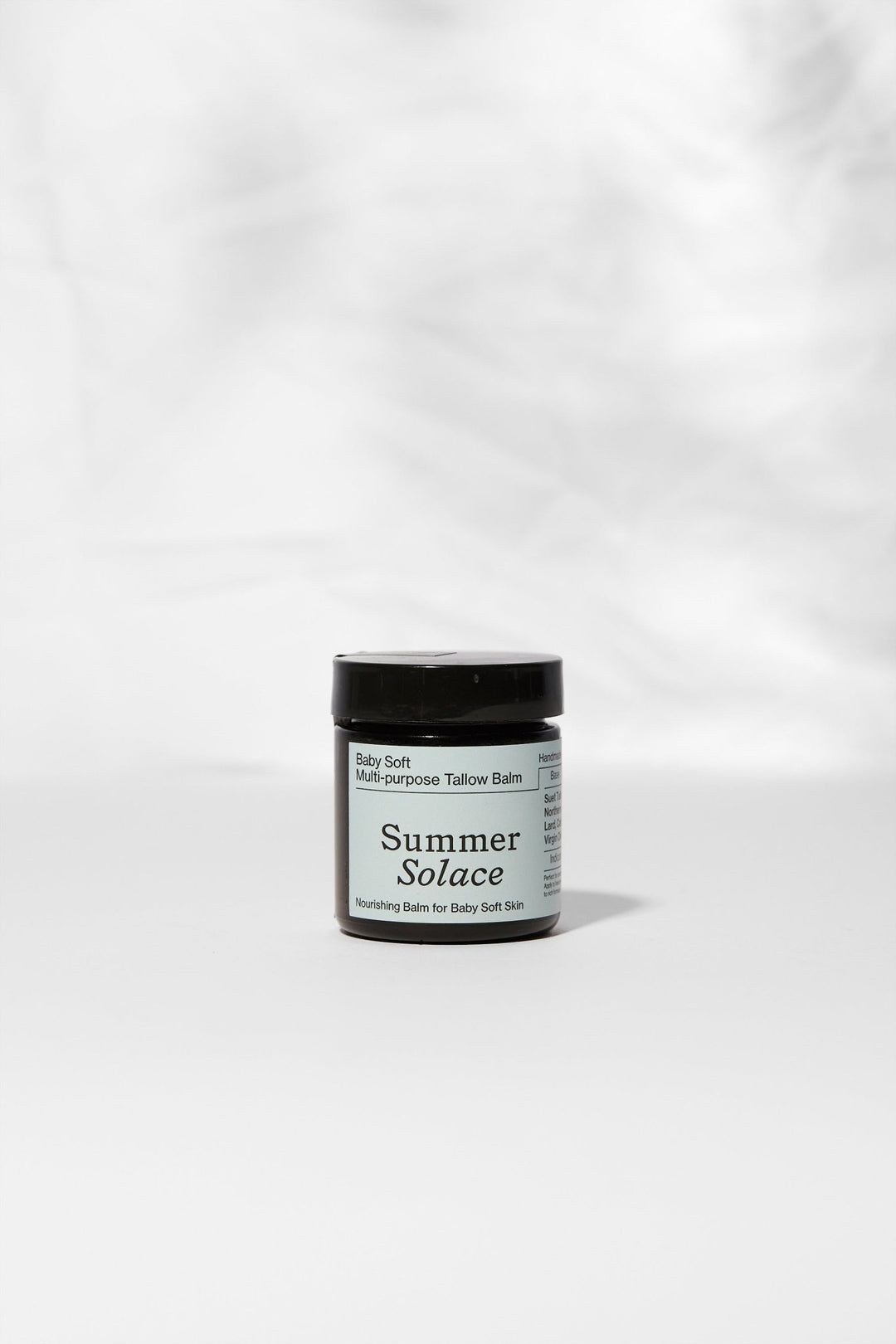 Summer Solace Tallow - Baby Soft Family Balm – Gentle & Nourishing | Unscented, Leaf Lard & Cacao - Tallow Balm