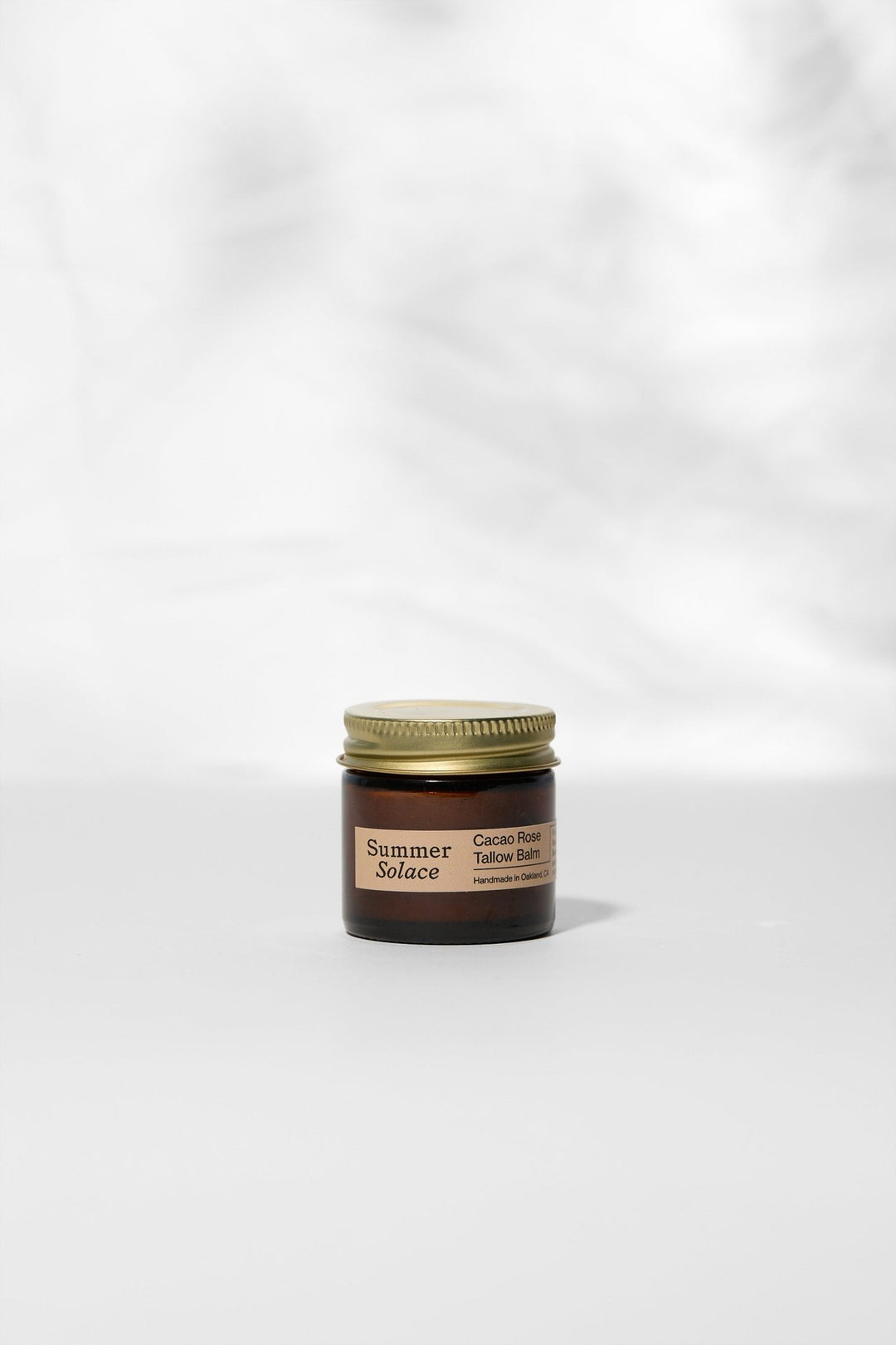 Summer Solace Tallow - Cacao Rose – Lip, Brow & Cuticle Balm | Floral Infusion with Jasmine & Geranium - Tallow Balm