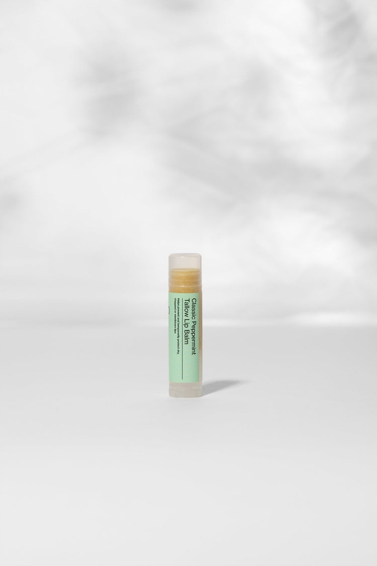 Summer Solace Tallow - Classic Peppermint – Tallow Lip Balm | Cooling Sensation - Tallow Balm