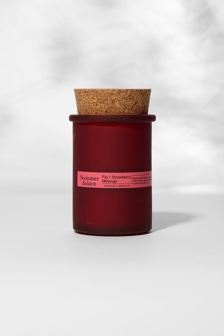 Summer Solace Tallow - Fig & Strawberry Mélange – Tallow Candle | 6 oz - Tallow Candle