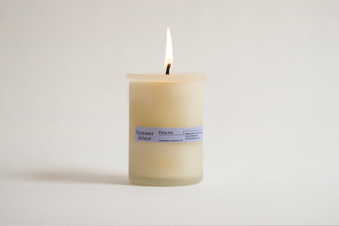 Summer Solace Tallow - Flora Iris – Tallow Candle with Orris & Palo Santo | 6 oz - Tallow Candle