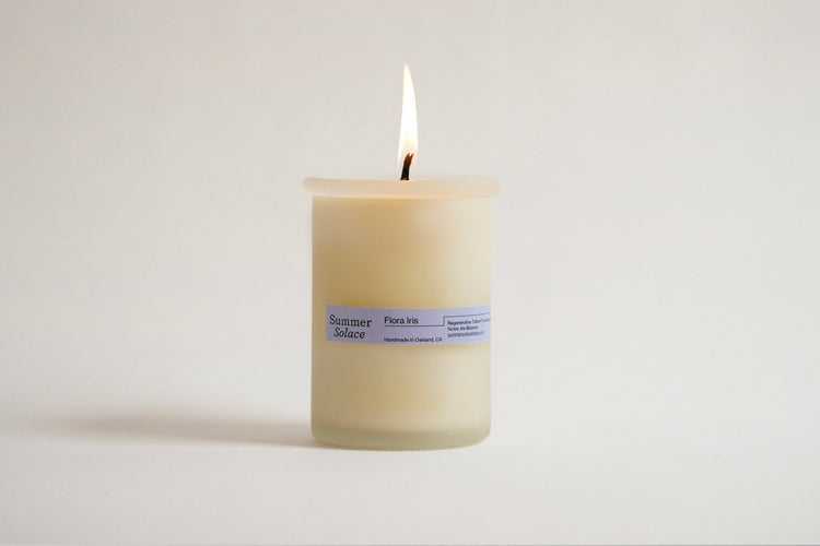 Summer Solace Tallow - Flora Iris – Tallow Candle with Orris & Palo Santo | 6 oz - Tallow Candle