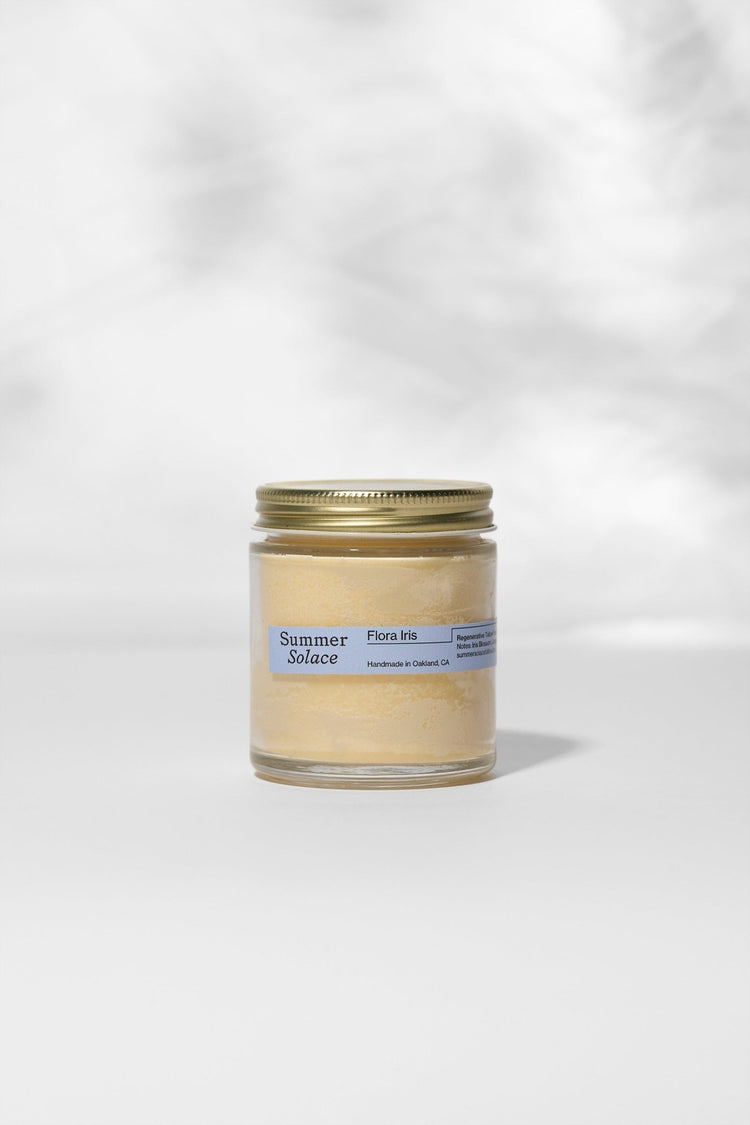 Summer Solace Tallow - Flora Iris – Travel Candle | Orris Root & Palo Santo - Tallow Candle
