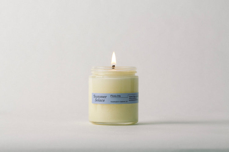 Summer Solace Tallow - Flora Iris – Travel Candle | Orris Root & Palo Santo - Tallow Candle