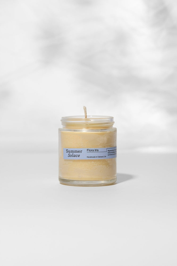 Summer Solace Tallow - Flora Iris – Travel Candle | Orris Root & Palo Santo - Tallow Candle