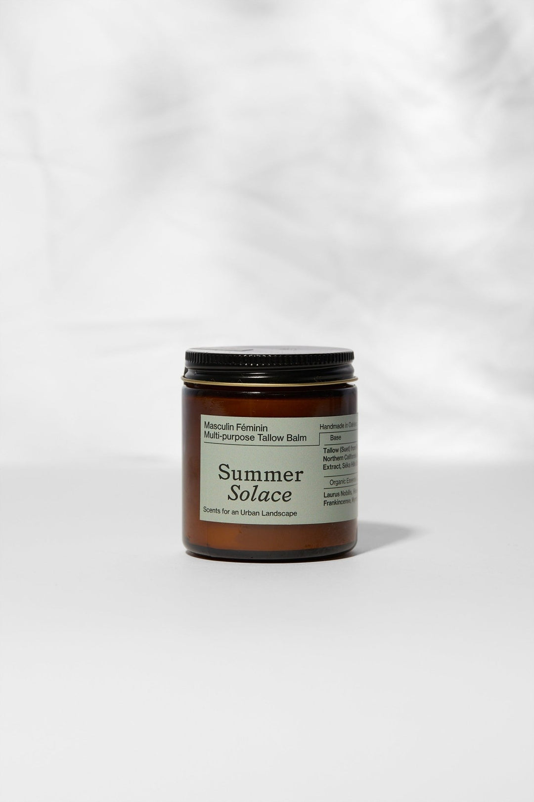 Summer Solace Tallow - Masculin Féminin Tallow Balm – Frankincense, Patchouli & Hinoki Wood - Tallow Balm