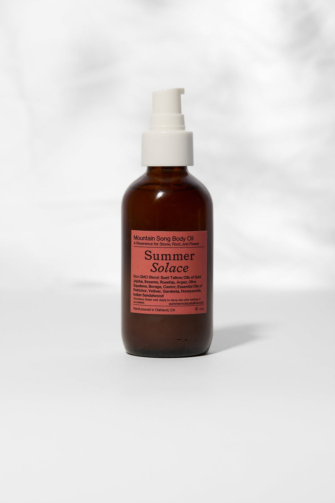 Summer Solace Tallow - Mountain Song: Body and Hair Oil – Tallow - Based Botanical Infusion (Limited Edition) - Face and Hair Oil