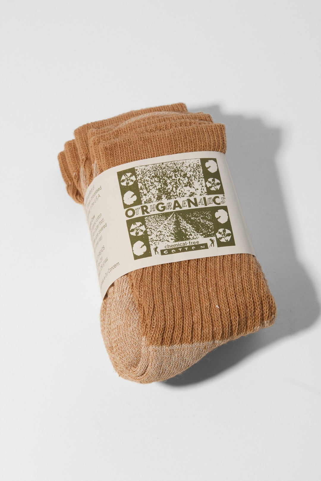 Summer Solace Tallow - Organic Cotton Socks in Buffalo Brown 3 - pack - Socks