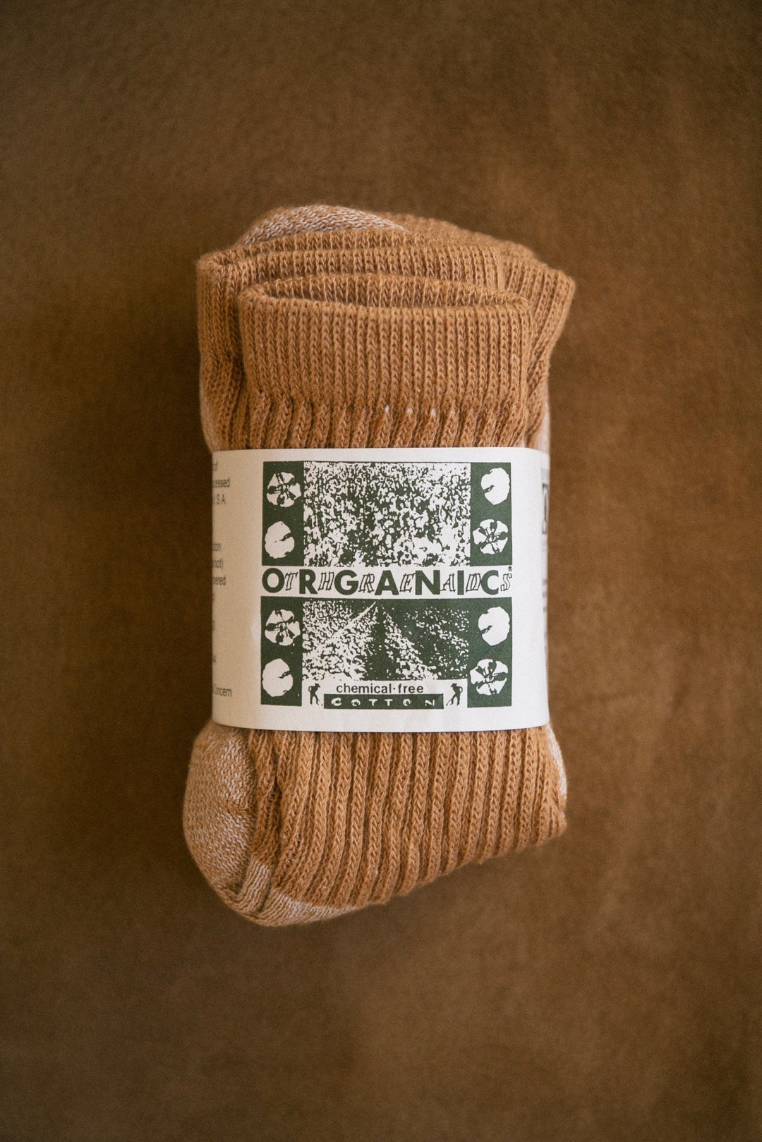 Summer Solace Tallow - Organic Cotton Socks in Buffalo Brown 3 - pack - Socks