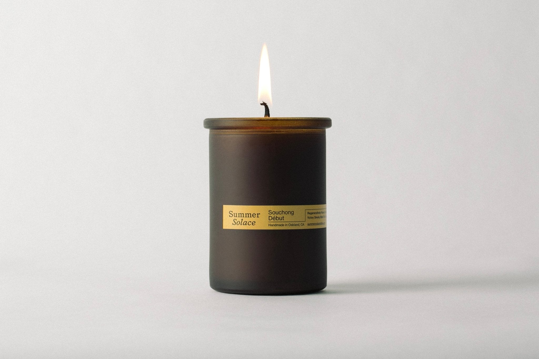 Souchong Début Tallow Candle: this candle is rich with complexity—perfect for evenings, writing, or mindful rituals.