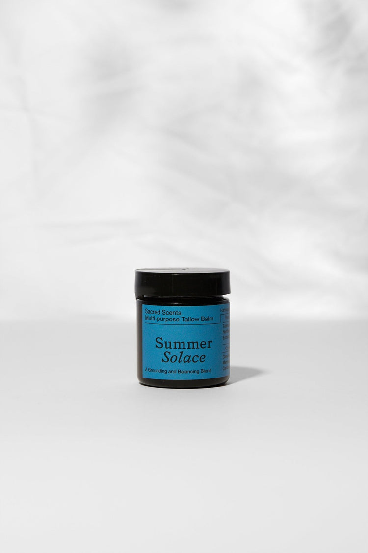 Summer Solace Tallow - Sacred Scents Spiritual Balm – Clary Sage, Fennel & Tulsi Holy Basil - Tallow Balm
