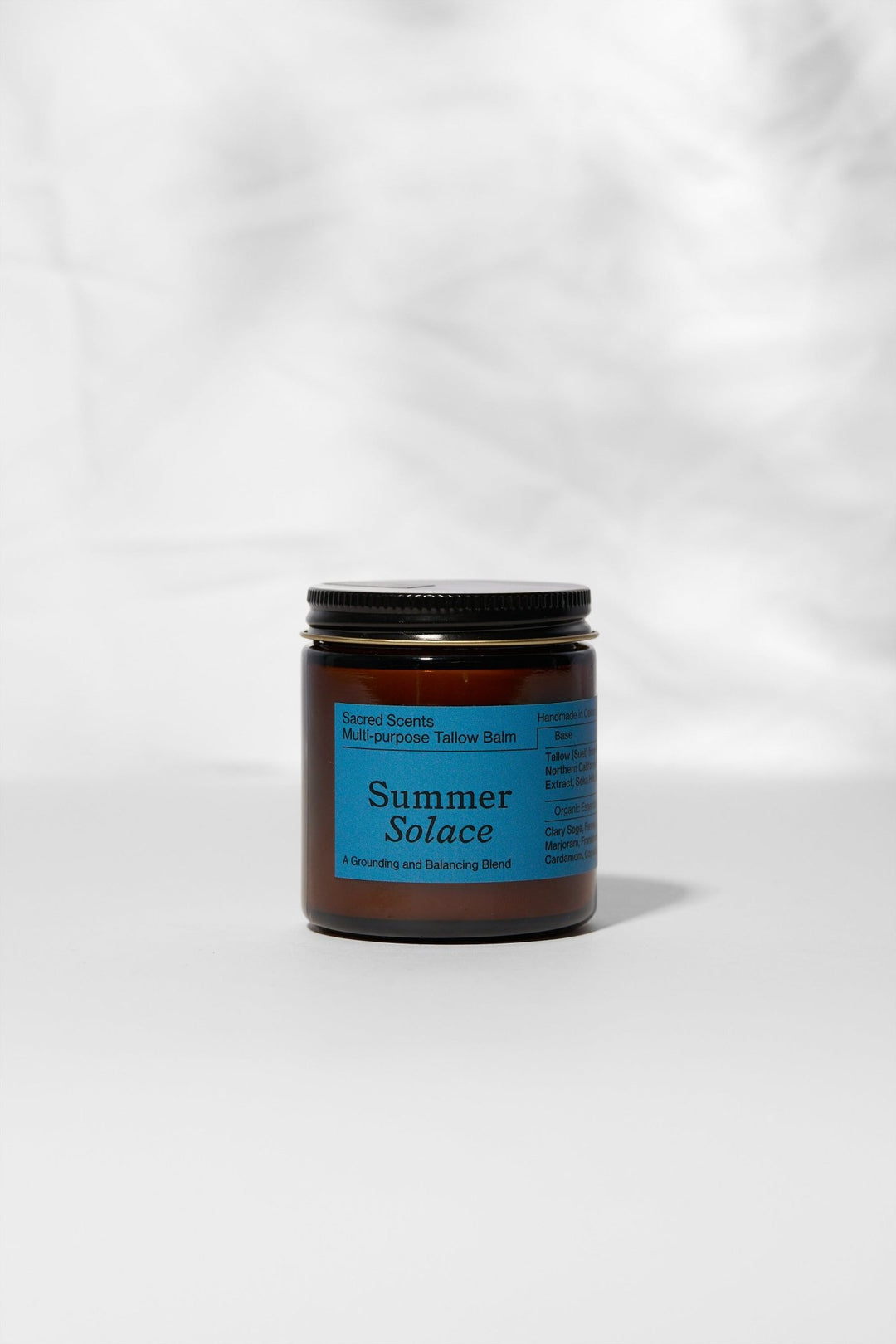 Summer Solace Tallow - Sacred Scents Spiritual Balm – Clary Sage, Fennel & Tulsi Holy Basil - Tallow Balm