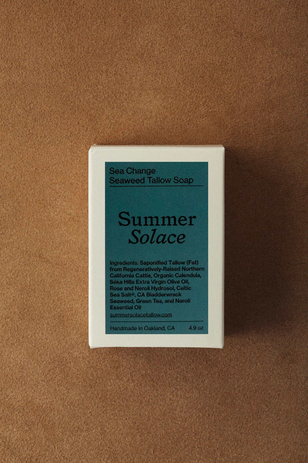Summer Solace Tallow - Sea Change Seaweed Bar Soap - Regenerative Tallow® - Tallow Soap
