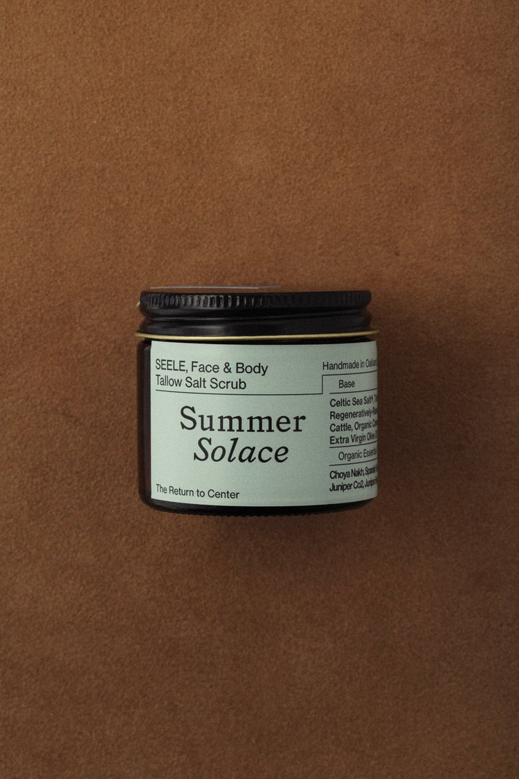 Summer Solace Tallow - SEELE Celtic Sea Salt® Scrub - Regenerative Tallow® - Tallow Scrub