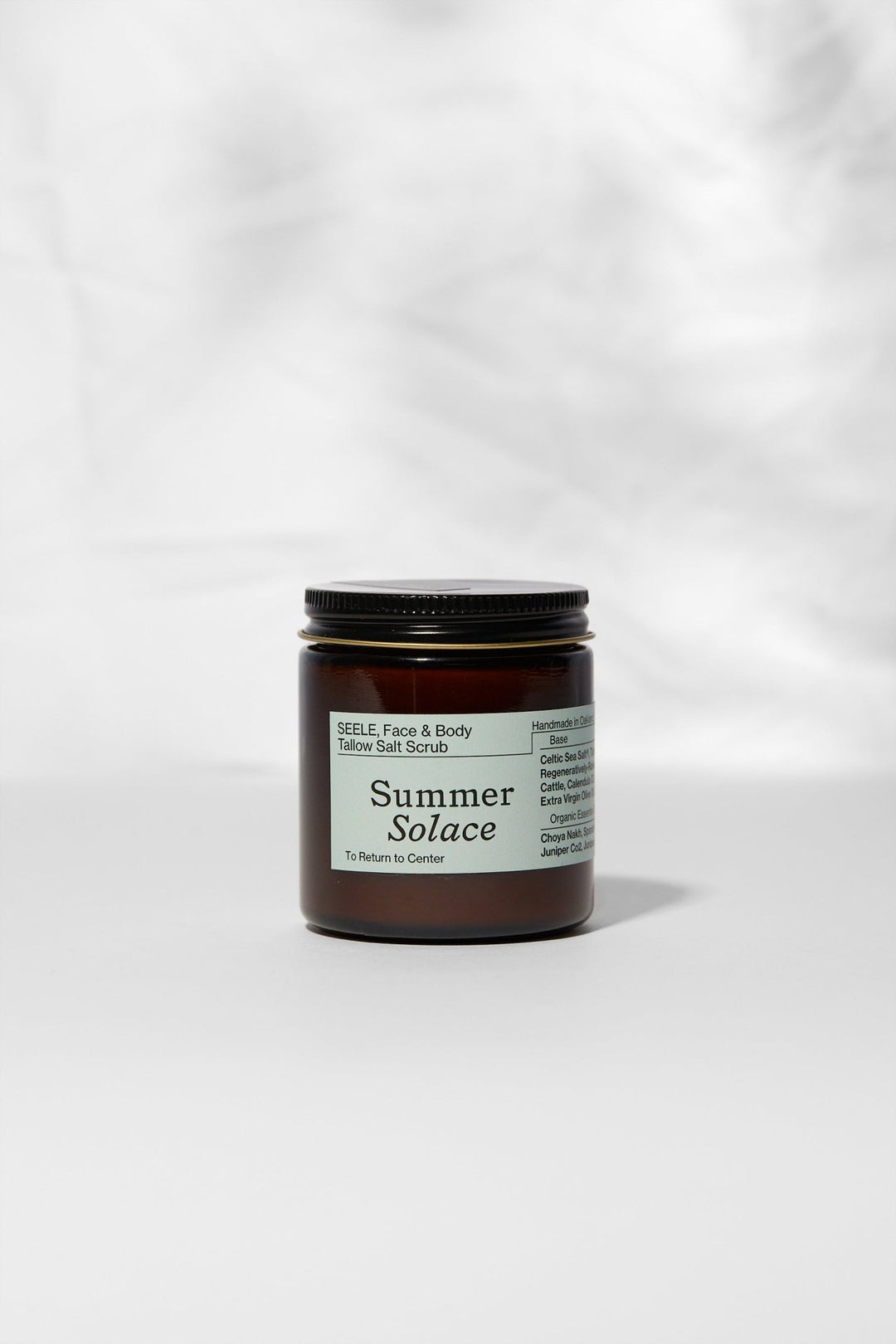 Summer Solace Tallow - SEELE – Ritual Sea Salt Scrub | Celtic Salt®, Choya Nākh, Sage & Coriander - Tallow Scrub