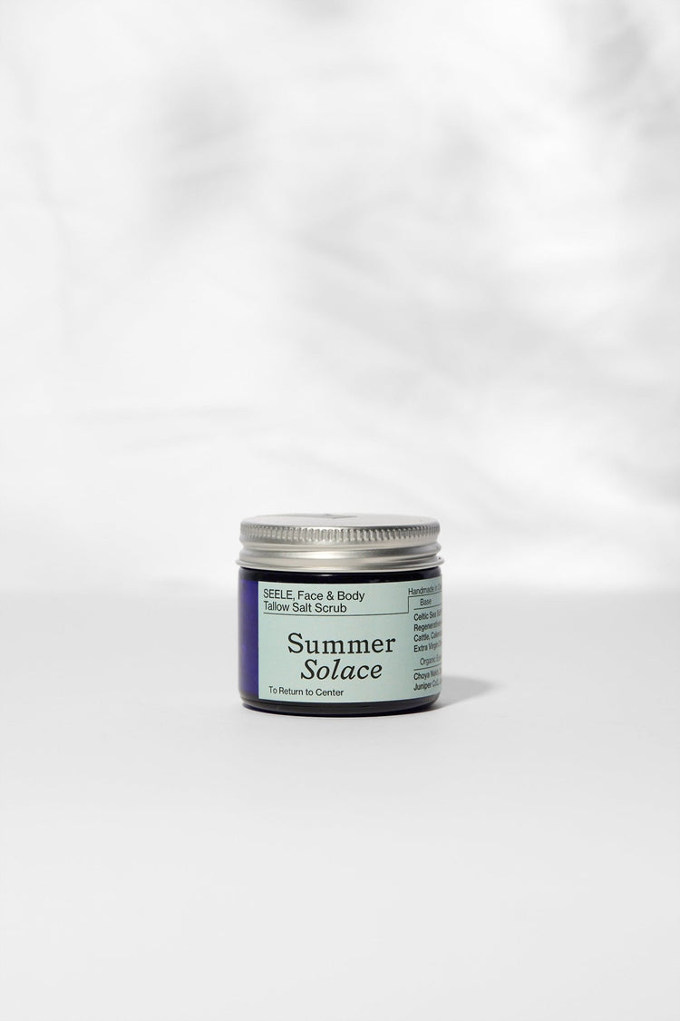 Summer Solace Tallow - SEELE – Ritual Sea Salt Scrub | Celtic Salt®, Choya Nākh, Sage & Coriander - Tallow Scrub