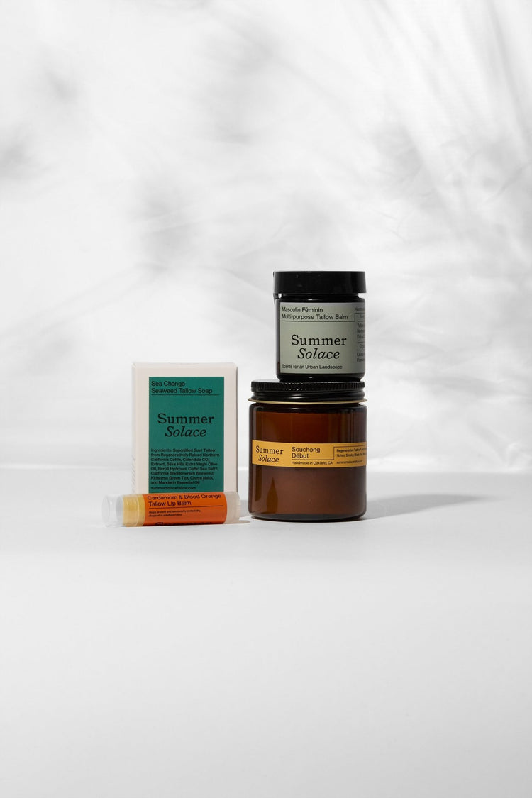 Summer Solace Tallow - The California Collection – Signature Tallow - Based Scents - Gift Sets