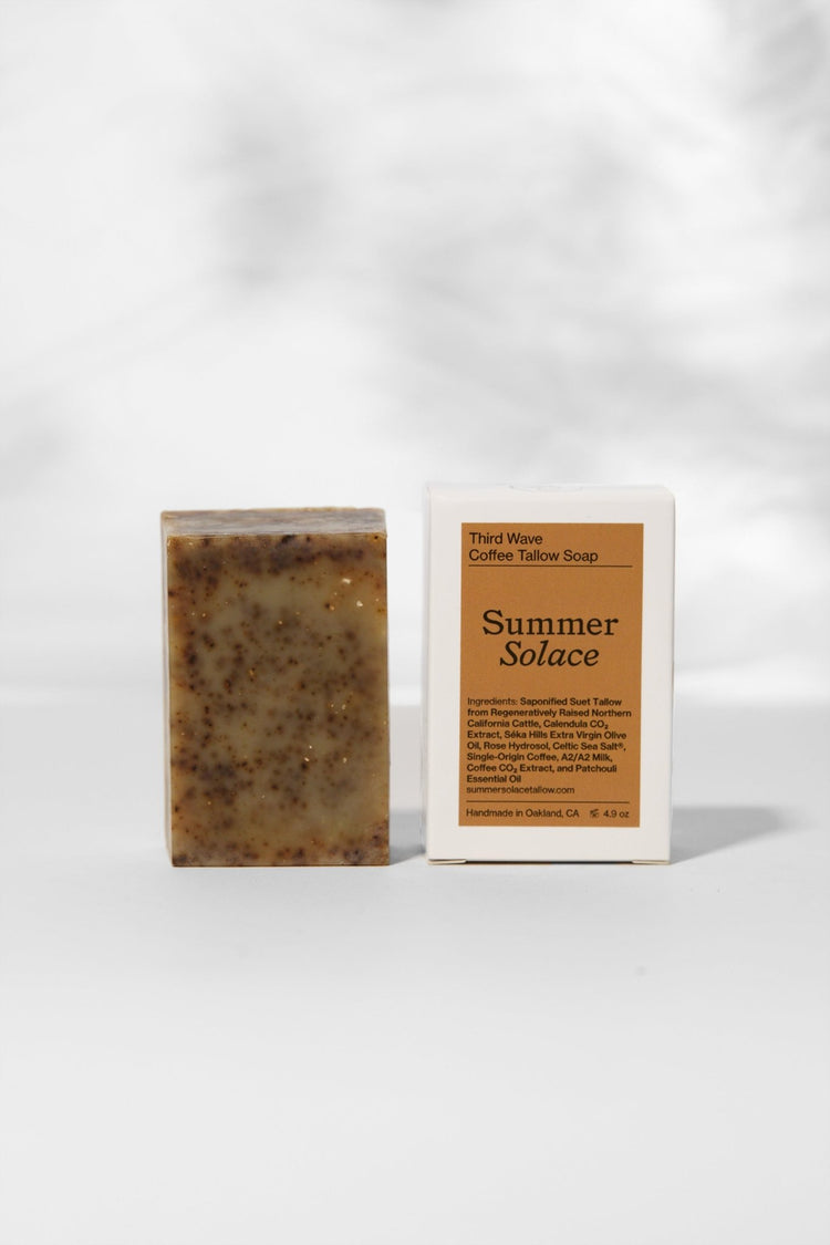Summer Solace Tallow - Third Wave – Coffee & Patchouli Bar Soap - Tallow Soap