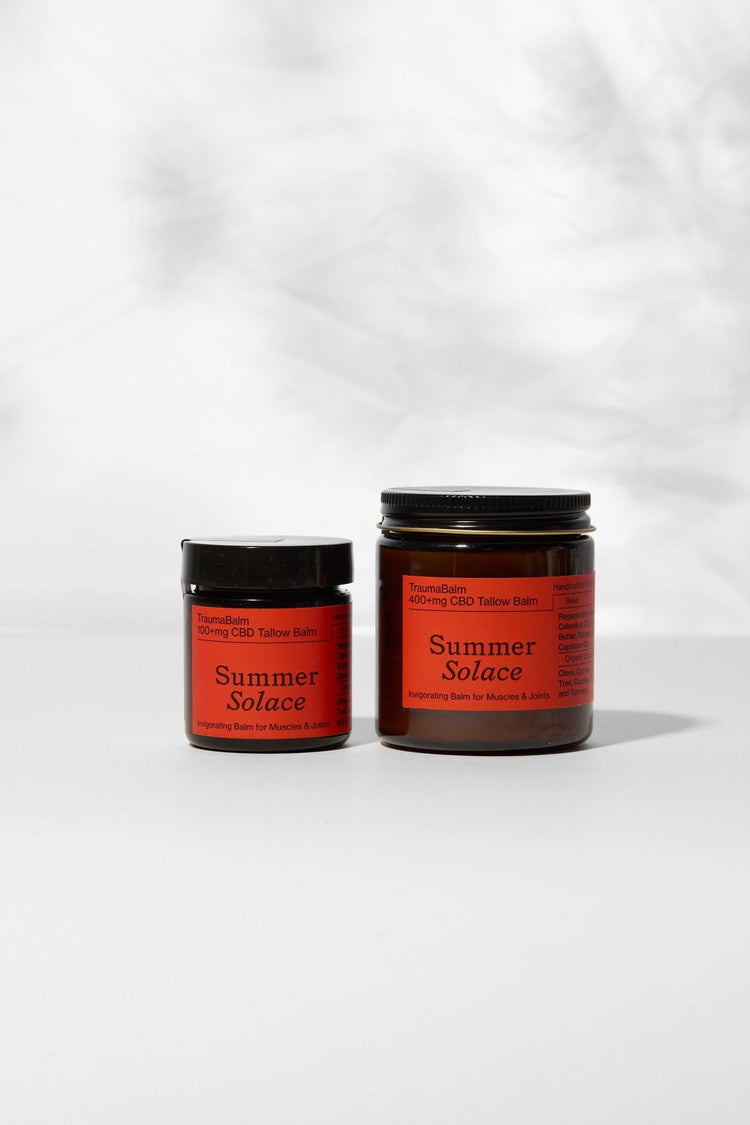 Summer Solace Tallow - TraumaBalm Set – Warming Muscle Rub | Capsicum & Thai Ginger - Tallow Balm