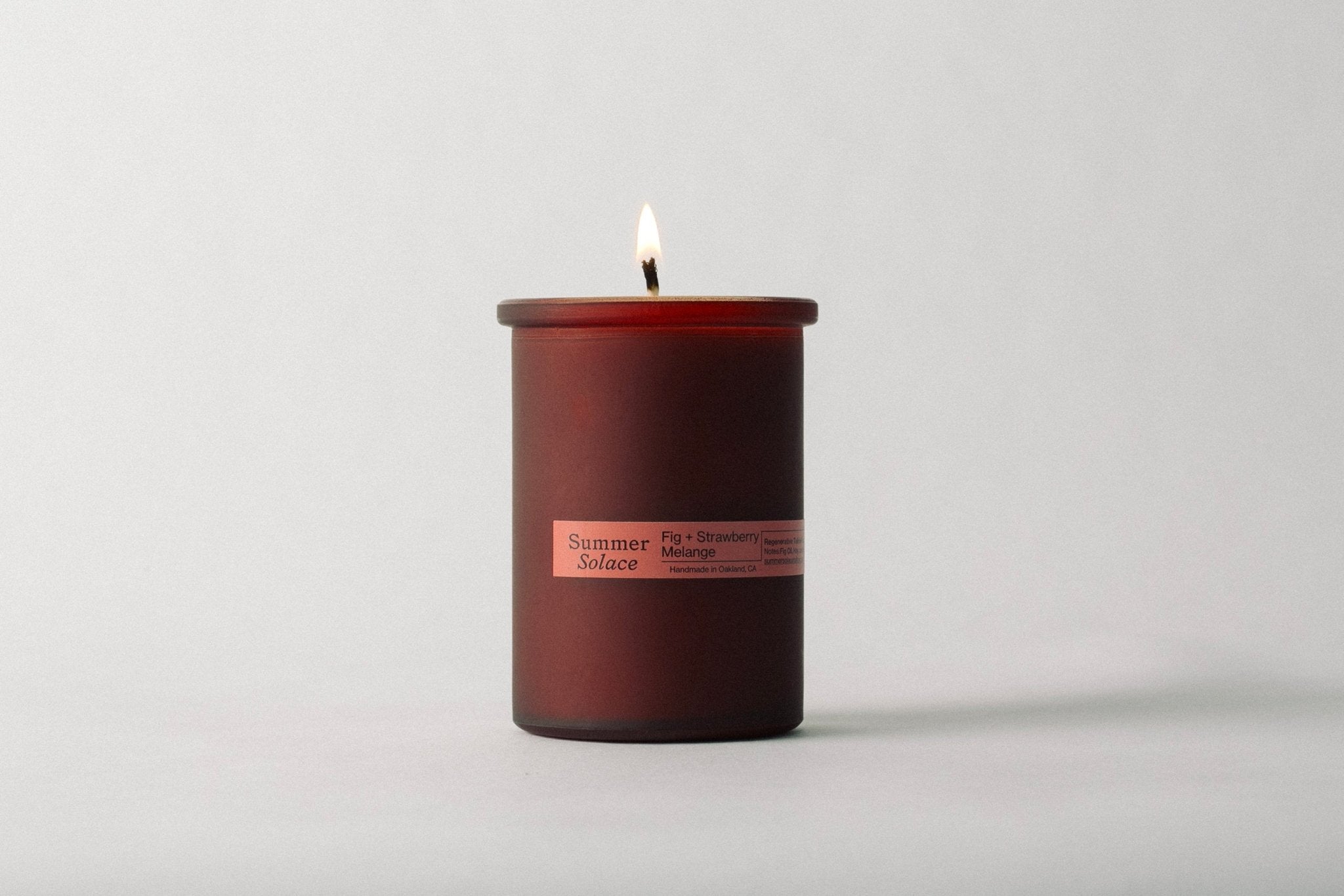 Summer Solace Tallow - Fig and Strawberry Melange Candle - Regenerative Tallow™ - Candle