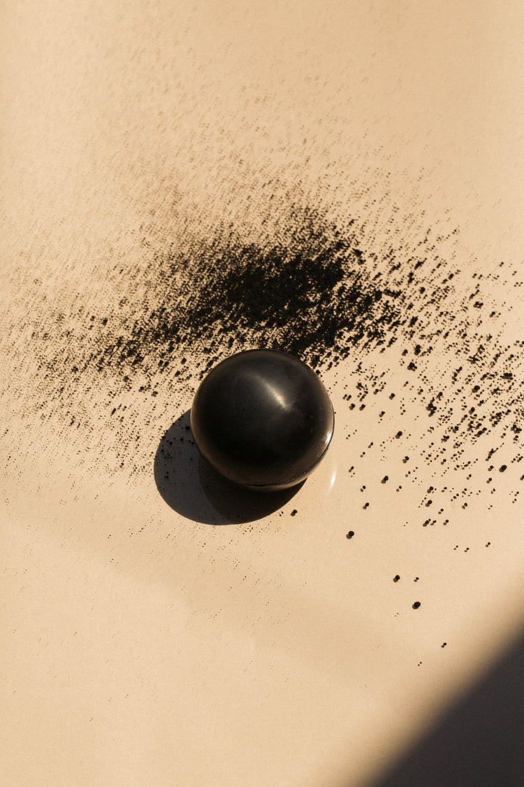 Summer Solace Tallow - Gardeners Activated Charcoal Sphere Soap - Regenerative Tallow™ - Soap