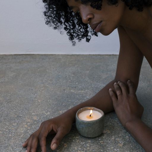 Summer Solace Tallow - The Earthen Tallow Candle - Fog Glazed - Candle