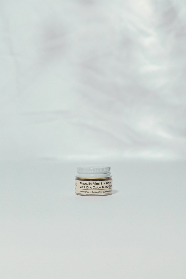 Summer Solace Tallow - 23% Non - Nano Zinc Tinted Tallow Balm | Scented - SPF
