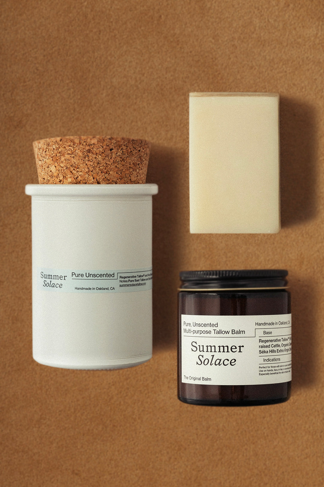 Pure Unscented Tallow Collection