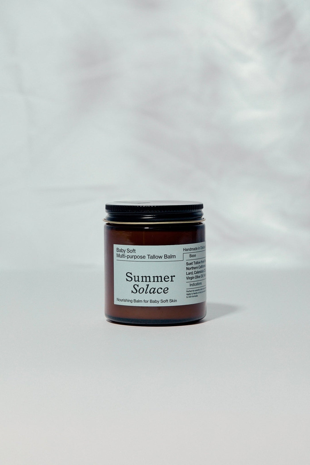 Summer Solace Tallow - Baby Soft Family Balm – Gentle & Nourishing | Unscented, Leaf Lard & Cacao - Tallow Balm