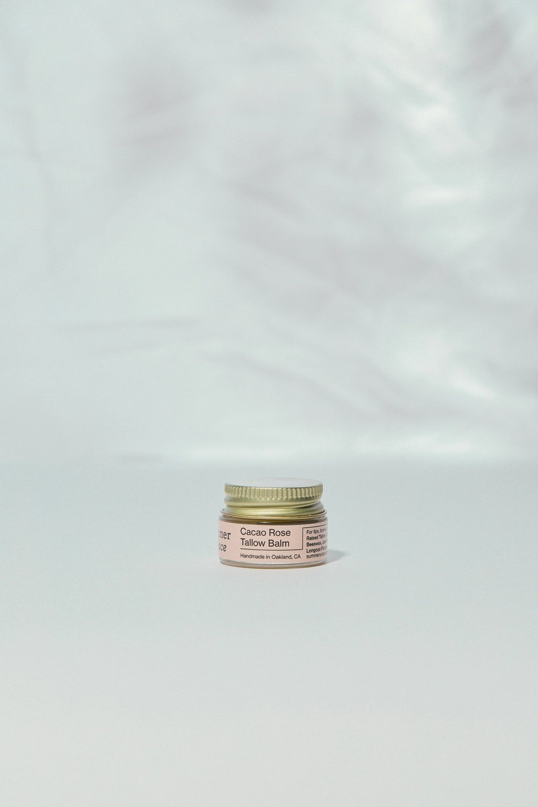Summer Solace Tallow - Cacao Rose – Lip, Brow & Cuticle Balm | Floral Infusion with Jasmine & Geranium - Tallow Balm