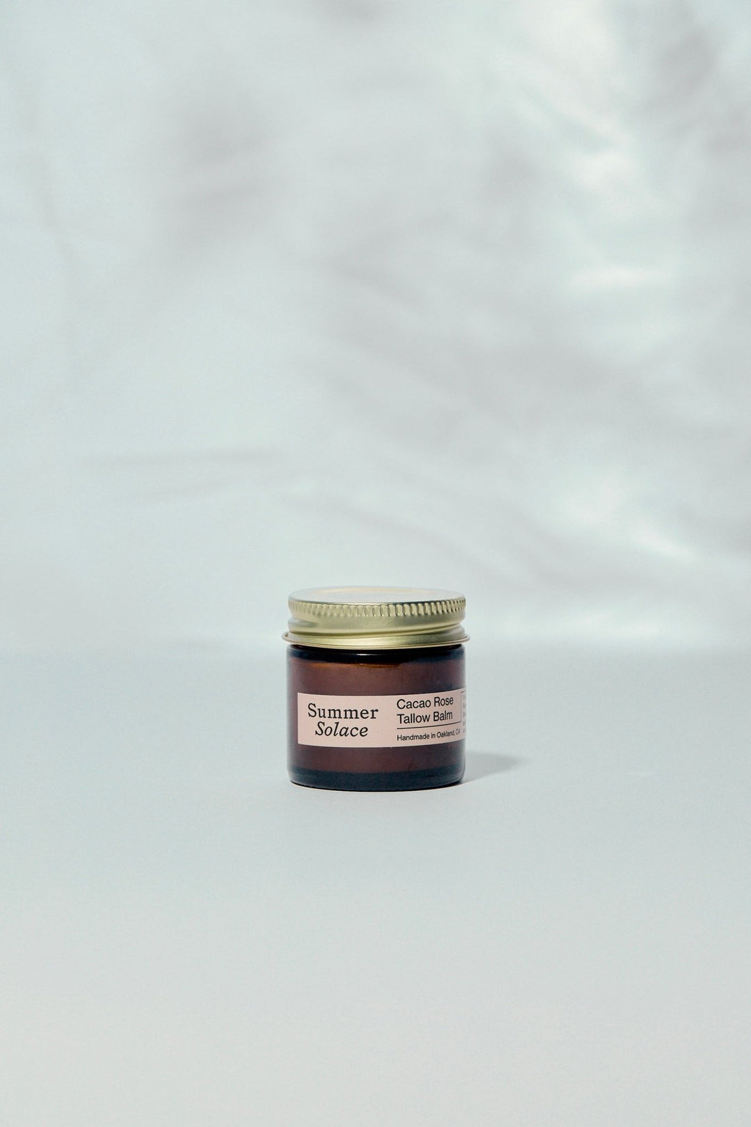 Summer Solace Tallow - Cacao Rose – Lip, Brow & Cuticle Balm | Floral Infusion with Jasmine & Geranium - Tallow Balm