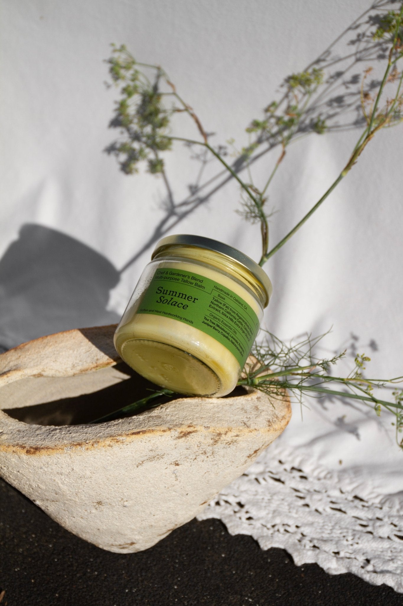 Summer Solace Tallow - Chef & Gardener's Balm - Regenerative Tallow® - Tallow Balm