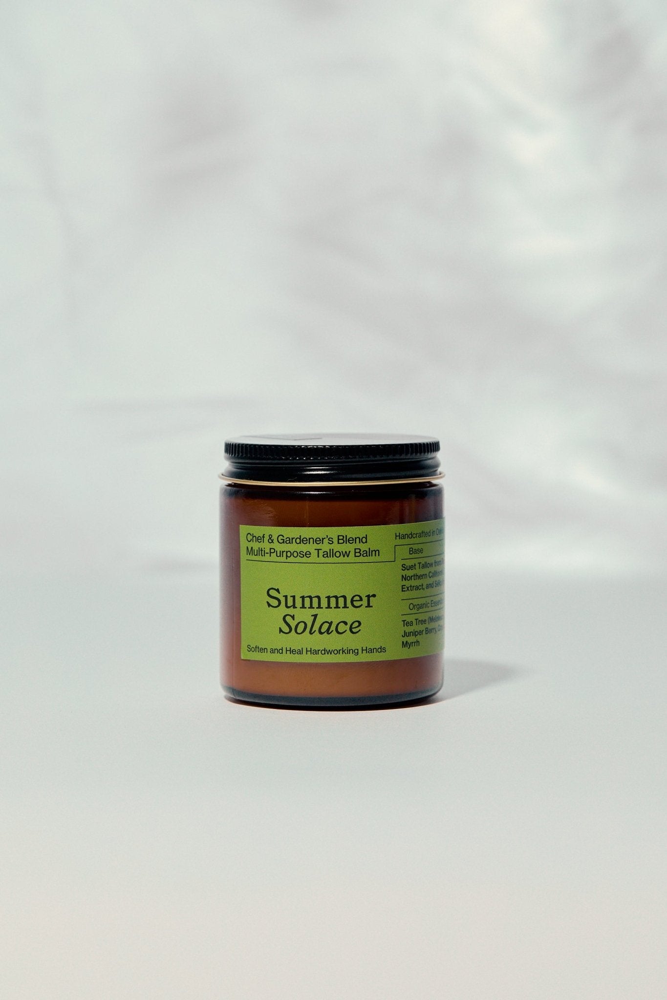 Summer Solace Tallow - Chef & Gardener’s Healing Balm – Rosemary, Myrrh & Tea Tree - Tallow Balm