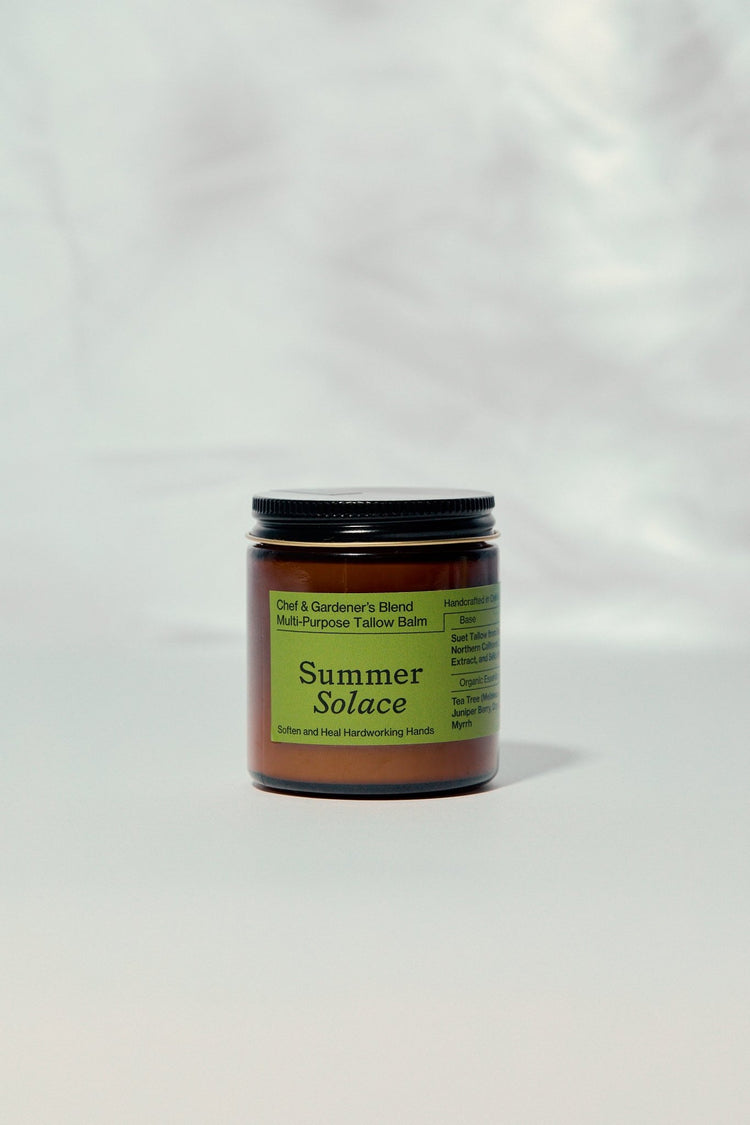 Summer Solace Tallow - Chef & Gardener’s Healing Balm – Rosemary, Myrrh & Tea Tree - Tallow Balm