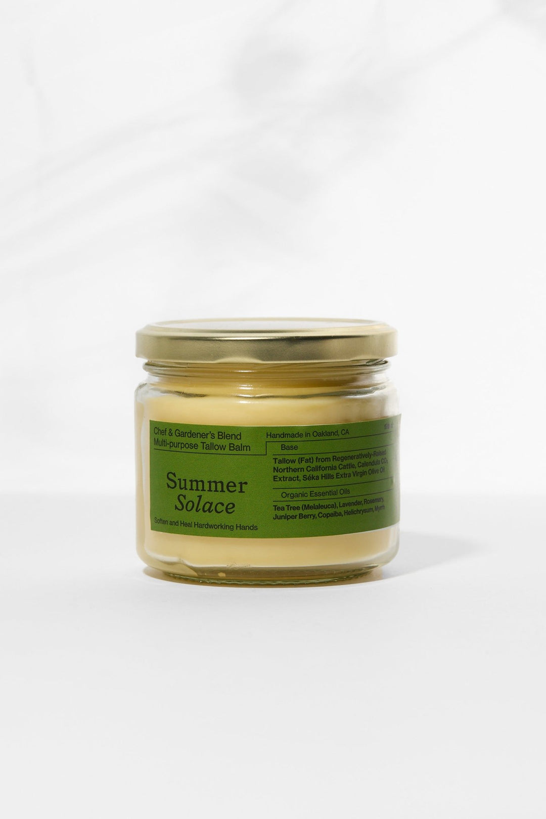 Summer Solace Tallow - Chef & Gardener’s Healing Balm – Rosemary, Myrrh & Tea Tree - Tallow Balm