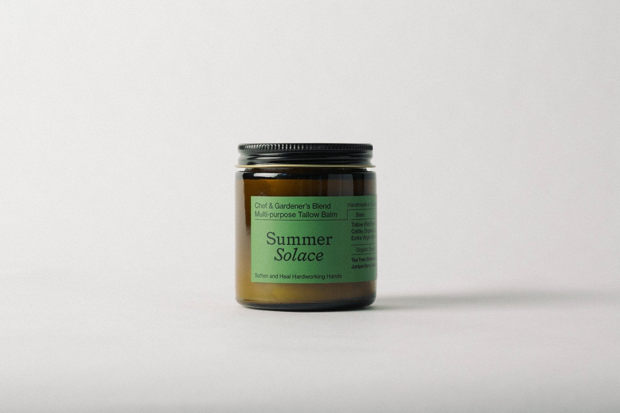 Summer Solace Tallow - Chef & Gardener’s Healing Balm – Rosemary, Myrrh & Tea Tree - Tallow Balm
