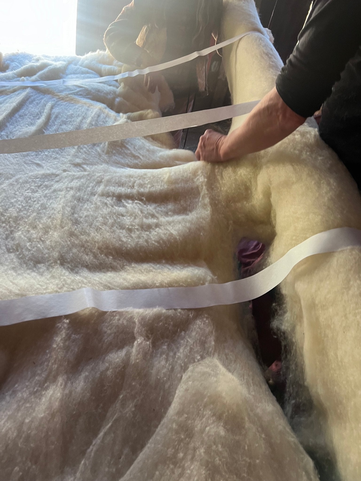 Summer Solace Tallow - Climate Beneficial™ Wool Batting | 100% Northern California Wool - Climate Beneficial Goods