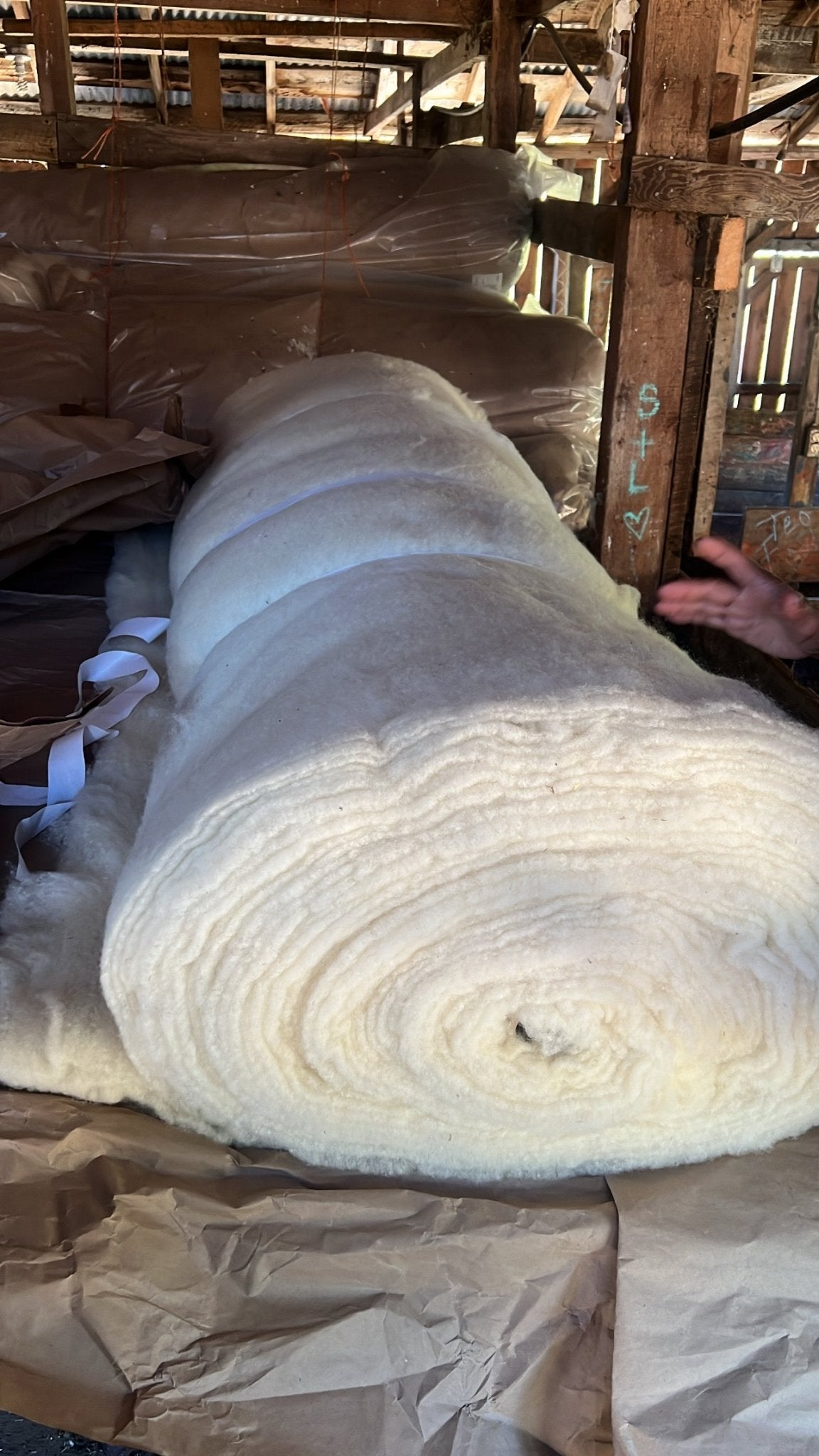 Summer Solace Tallow - Climate Beneficial™ Wool Batting | 100% Northern California Wool - Climate Beneficial Goods