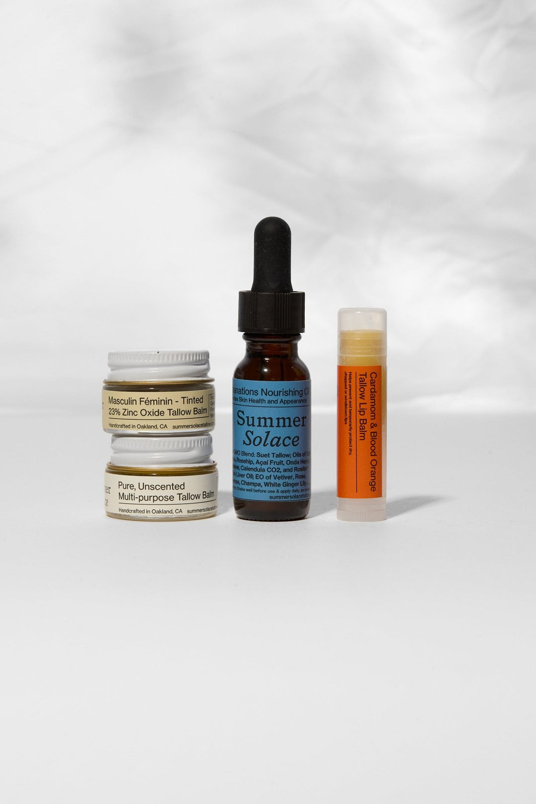 Summer Solace Tallow - Discovery Set – Radiant Skin & Lip Rituals | Travel Size - 