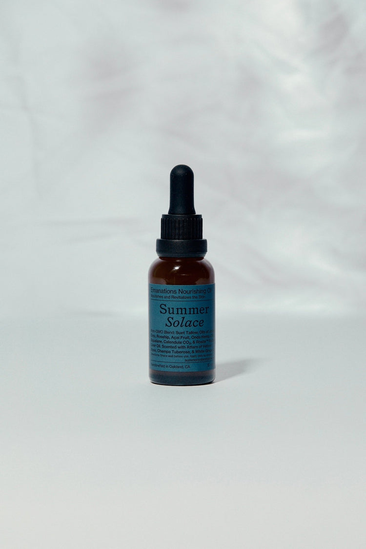 Summer Solace Tallow - Emanations Face Oil – Deeply Nourishing | Champa, Tuberose & White Ginger Lily - Face and Hair Oil