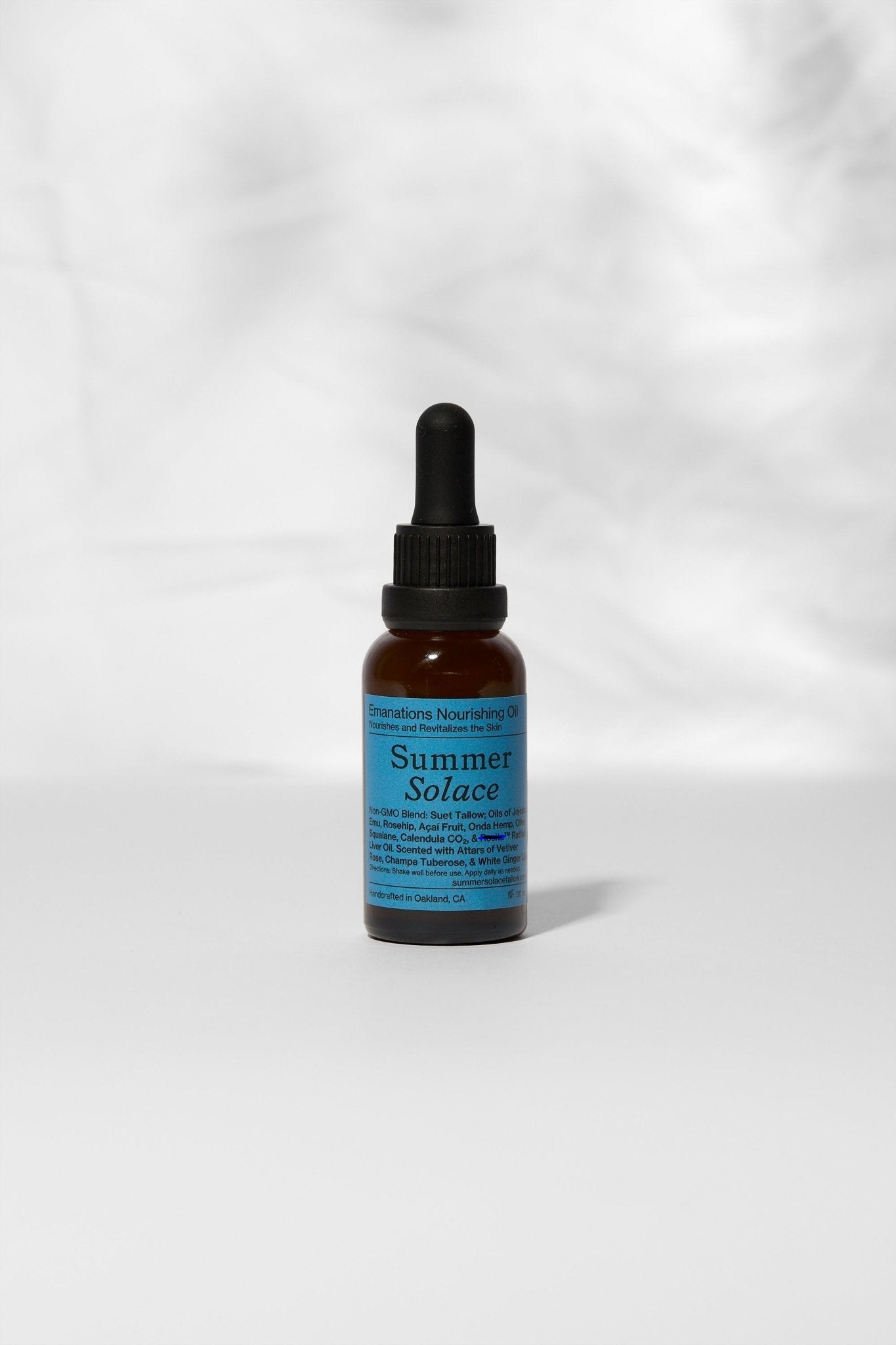 Summer Solace Tallow - Emanations Profound Face & Hair Oil – Deeply Nourishing | Champa, Tuberose & White Ginger Lily