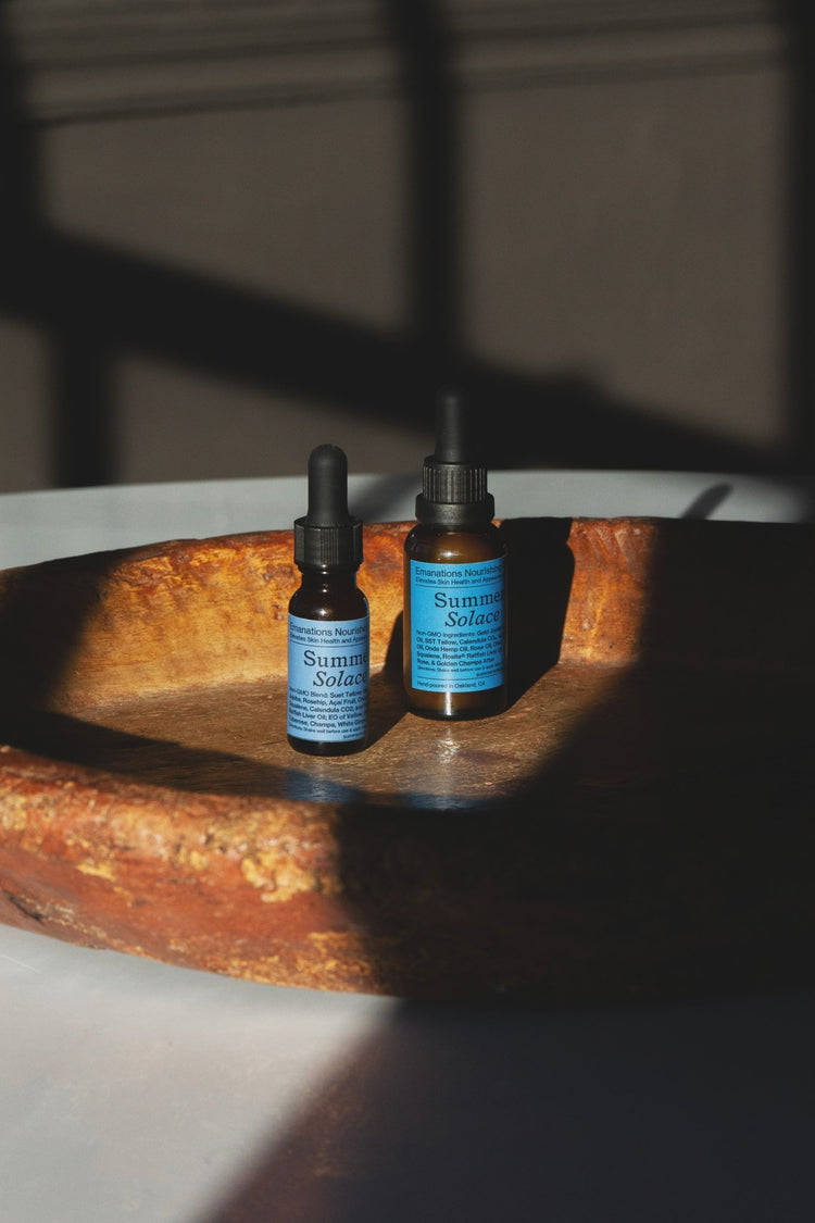 Summer Solace Tallow - Emanations Profound Face Oil – Deeply Nourishing Tallow, Emu Oil, Champa, Tuberose & White Ginger Lily - Face and Hair Oil