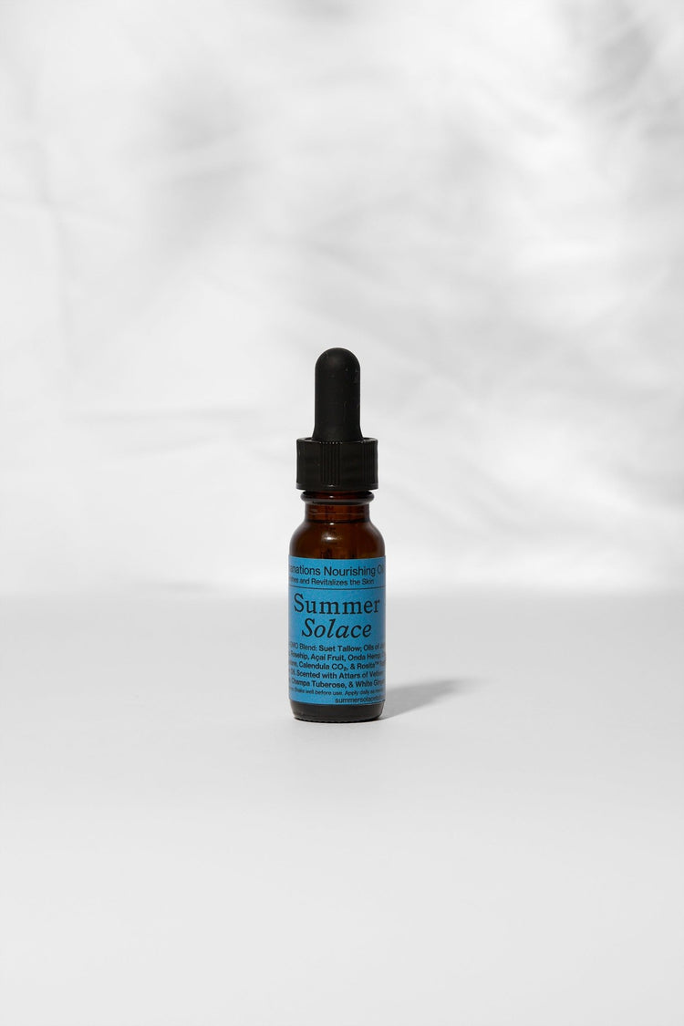 Summer Solace Tallow - Emanations Profound Face Oil – Deeply Nourishing Tallow, Emu Oil, Champa, Tuberose & White Ginger Lily - Face and Hair Oil