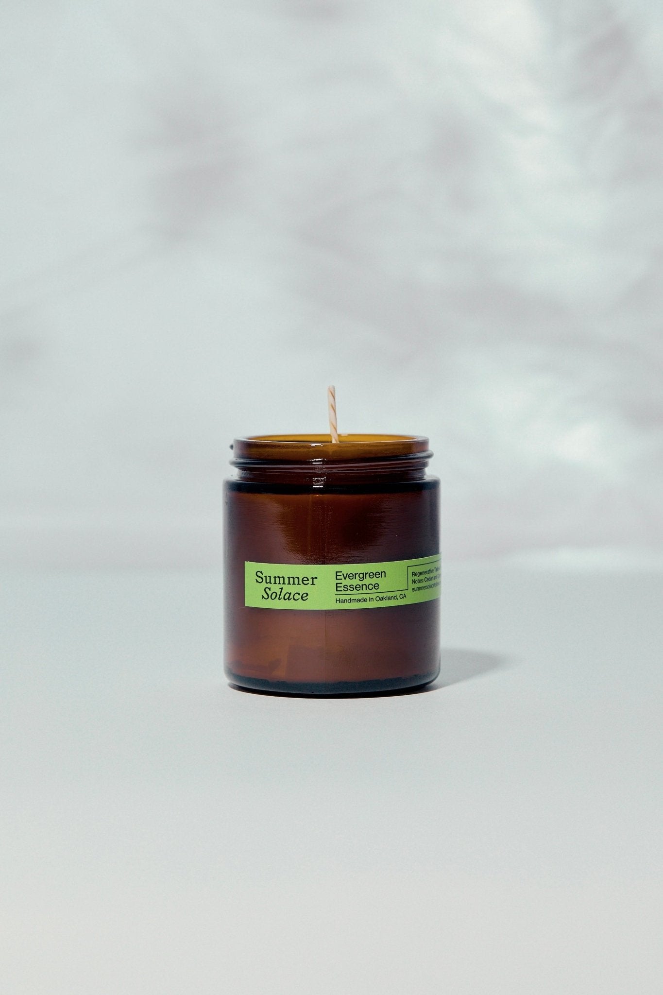 Summer Solace Tallow - Evergreen Essence – Travel Candle | Cedar & Oakmoss - Tallow Candle