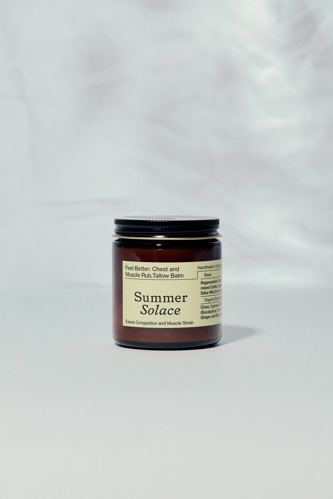 Summer Solace Tallow - Feel Better™ Balm – Chest & Muscle Rub with Clove, Cypress & Turmeric - Tallow Balm