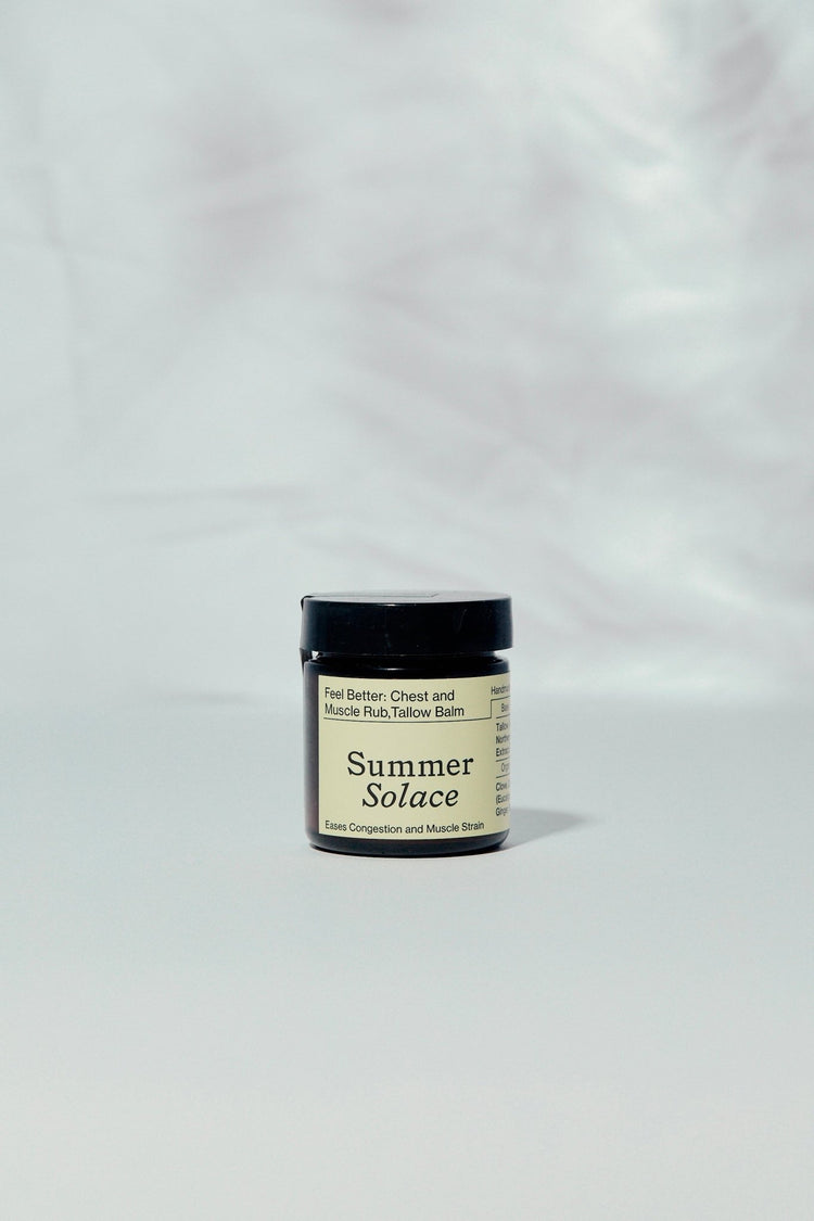Summer Solace Tallow - Feel Better™ Balm – Chest & Muscle Rub with Clove, Cypress & Turmeric - Tallow Balm